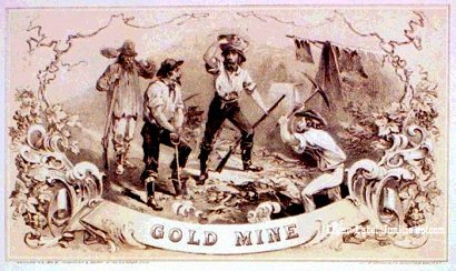 Gold Mine early cigar box label