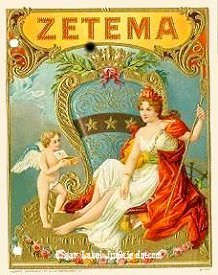 Zetema- cigar box label
