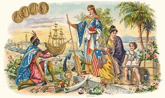 Golden Ship-the gift cigar box label