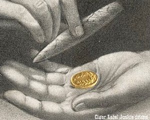 Good Gain crop cigar box label