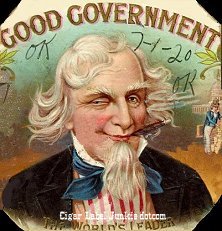 Good Gov cigar box label