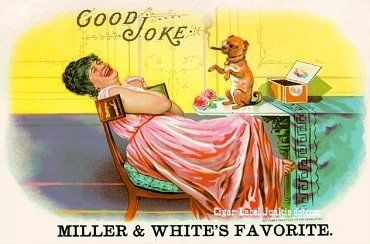 Good Joke cigar box label