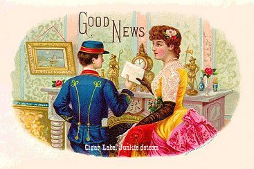 Good News cigar box label