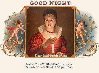 Good Night-cigar box label