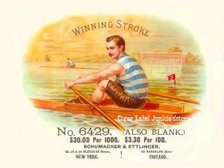 Winning Stroke- cigar box label