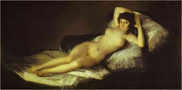 Nude Maja cigar box label