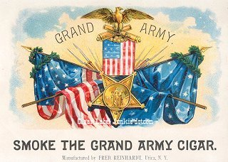 Grand Army cigar box label