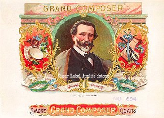 Grand Composer cigar box label