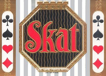 Skat- cigar box label