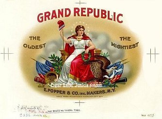 Grand Republic cigar box label