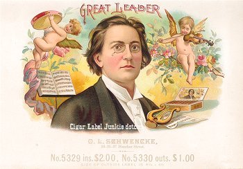 Great Leader cigar box label