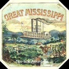 Great Mississippi cigar box label