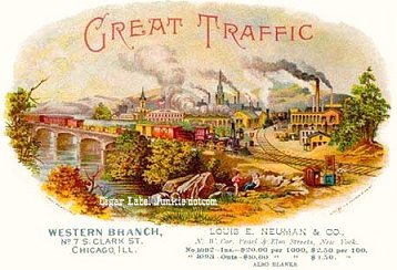 Great Traffic cigar box label