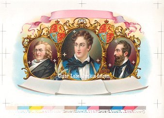 Great Writers cigar box label