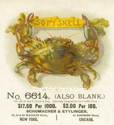 Soft Shell- cigar box label