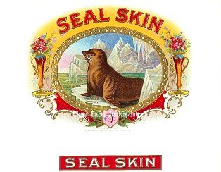 Seal Skin- cigar box label