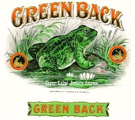 Greenback- cigar box label