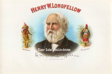 HW Longfellow inner cigar label