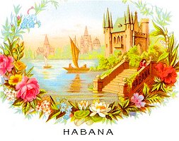 Habana cigar box label