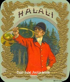 Halali- cigar box label