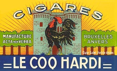 Le Coq- cigar box label