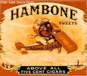 Hambone top cigar box label
