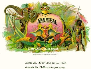 Hannibal- cigar box label