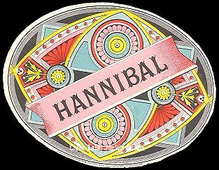Hannibal- cigar box label