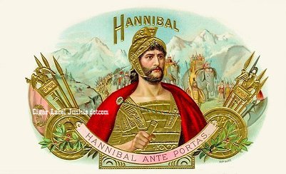 Hannibal-cigar box label