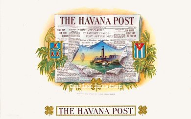 Havana Post cigar box label