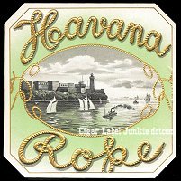 Havana Rope outer cigar box label