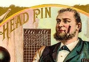 Head Pin- cigar box label