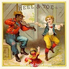 Heel Toe cigar box label