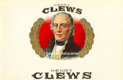 Henry Clews-inner cigar label