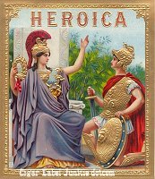 Heroica outer cigar box label