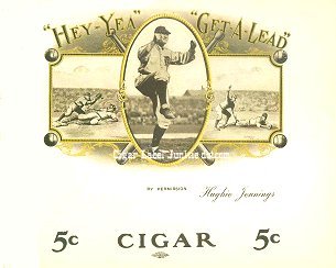 Hugh Jennings cigar box label