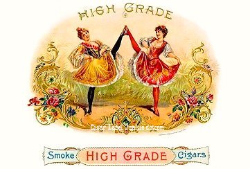 High Grade cigar box label