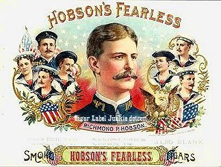 Hobsons Fearless cigar box label