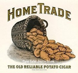 Home Trade cigar box label