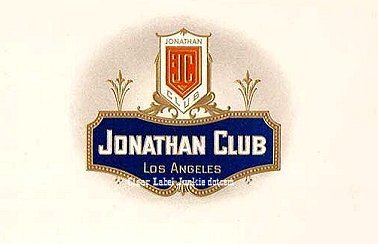 Jonathan Club- cigar box label