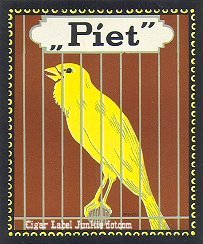 Piet- cigar box label