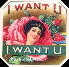 I Want You cigar label