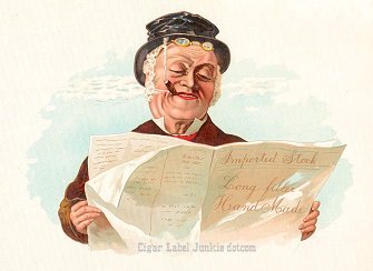 Imported Stock cigar box label