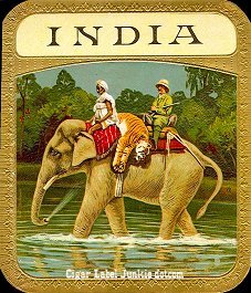 India- cigar box label