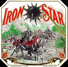 Iron Star- cigar box label