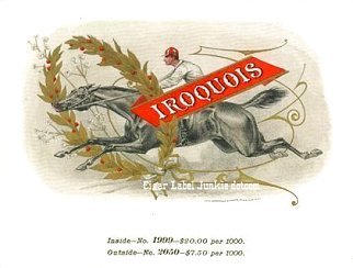 Iroquois-cigar box label