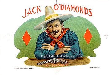 Jack O'Diamonds- cigar box label
