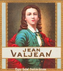 Jean Valjean outer cigar label