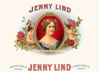 Jenny Lind cigar box label