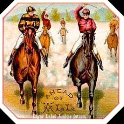 Ahead of All-cigar label